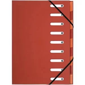 Image of Exacompta Expanding Folders 52985E A4 Red Vinyl Coated Paper 24 x 32cm Pack of 6