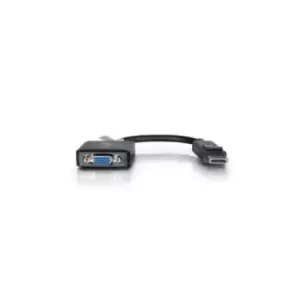 Image of C2G 8" DisplayPort Male to VGA Female Active Adapter Converter - Black