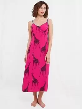 Image of Joe Browns Boutique Giraffe Nightie -pink, Pink, Size 8, Women
