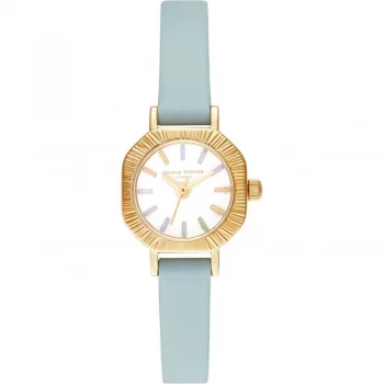 Image of Ladies Olivia Burton Turqouise & Gold Watch
