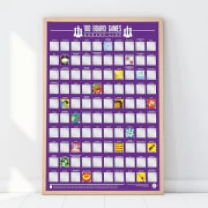 Image of 100 Board Games Scratch Off Bucket List Poster