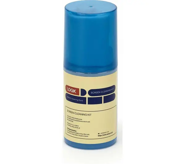 Image of Logik L200SCK20 Screen Cleaning Fluid & Cloth 200ml