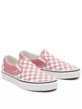 Image of Vans UA Classic Slip-On - Pink/White, Size 8, Women