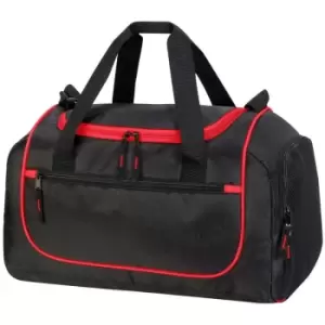 Image of Shugon Piraeus Shoulder Strap Holdall Bag (One Size) (Black/Red) - Black/Red