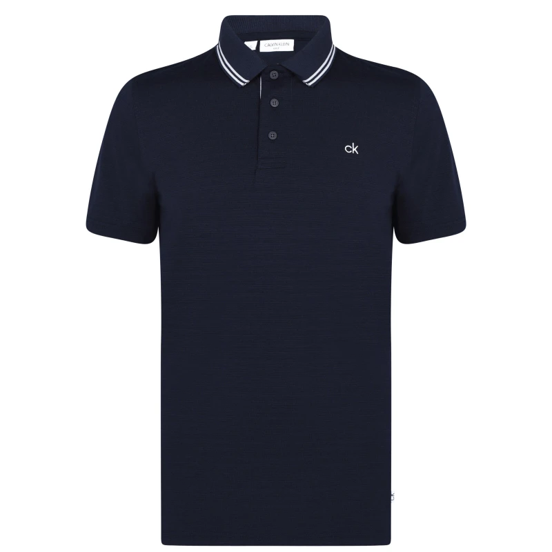 Image of Calvin Klein Golf Polo - Blue Blue S