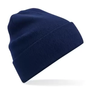 Image of Beechfield Original Cuffed Organic Cotton Beanie (One Size) (Oxford Navy)