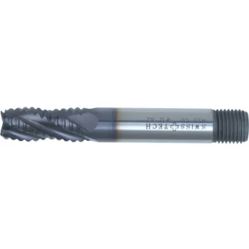 Image of 10.0 SCR Standard Coarse Rough End Mill - TiAlN - Swisstech