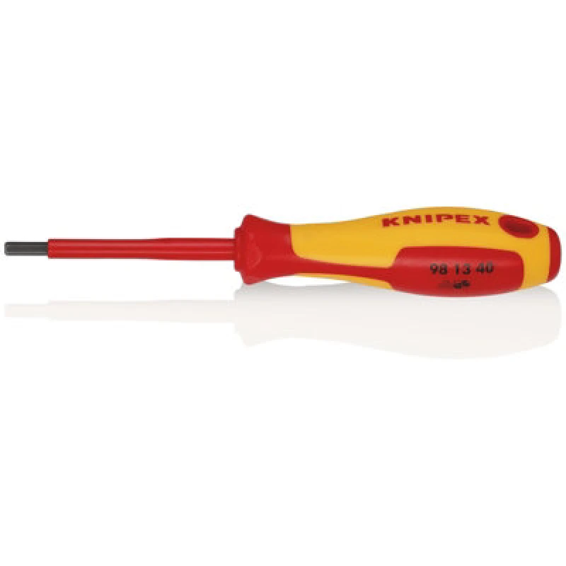 Image of Knipex 98 13 40 Vde Insulated Hexagon Screwdriver, 4.0 X 75mm 18776