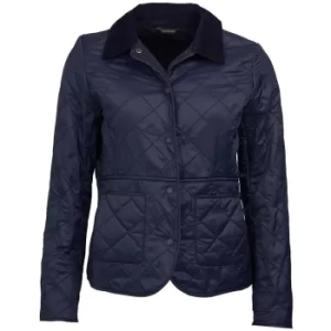 Image of Barbour Womens Deveron Polarquilt Jacket Navy 8
