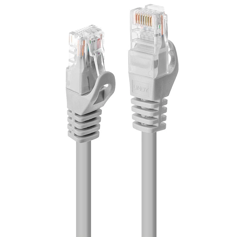 Image of Lindy 48163 networking cable Grey 2m Cat6 U/UTP (UTP)