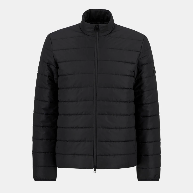 Image of Barbour International Mens Aldon Long Sleeve Quilted Jacket Black BK11 male M
