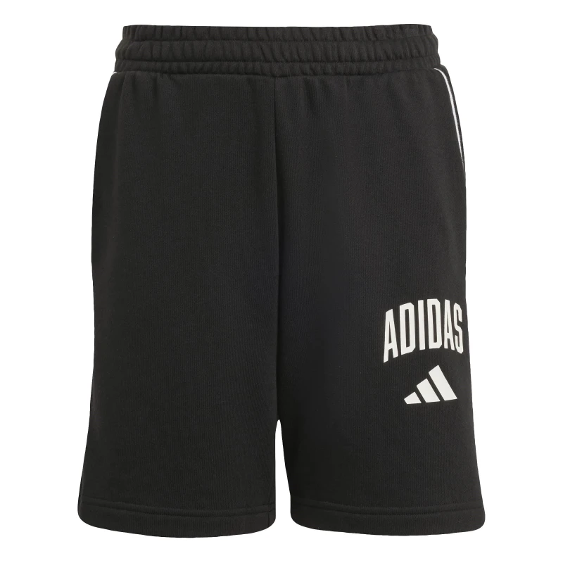 Image of adidas Unisex Kids Jersey Jogger Shorts Black/White unisex 13 Years