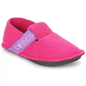 Image of Crocs CLASSIC SLIPPER K Girls Childrens Slippers in Pink. Sizes available:11 kid,13 kid,1 kid,3 kid,8 toddler,4 toddler,7 toddler,9 toddler,10 kid,12
