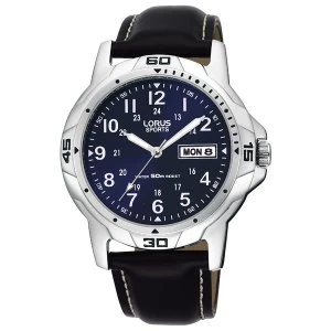 Image of Lorus RXN51BX9 Mens Stainless Steel Case Leather Strap Sports Watch