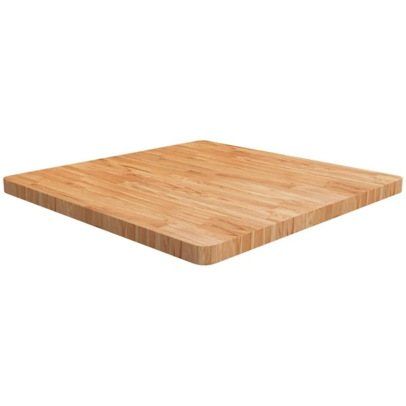 Image of Vidaxl Square Table Top Light Brown 80X80X4Cm Treated Solid Wood Oak, Brown 343062