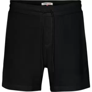 Image of Tommy Jeans Tonal Logo Beach Shorts - Black