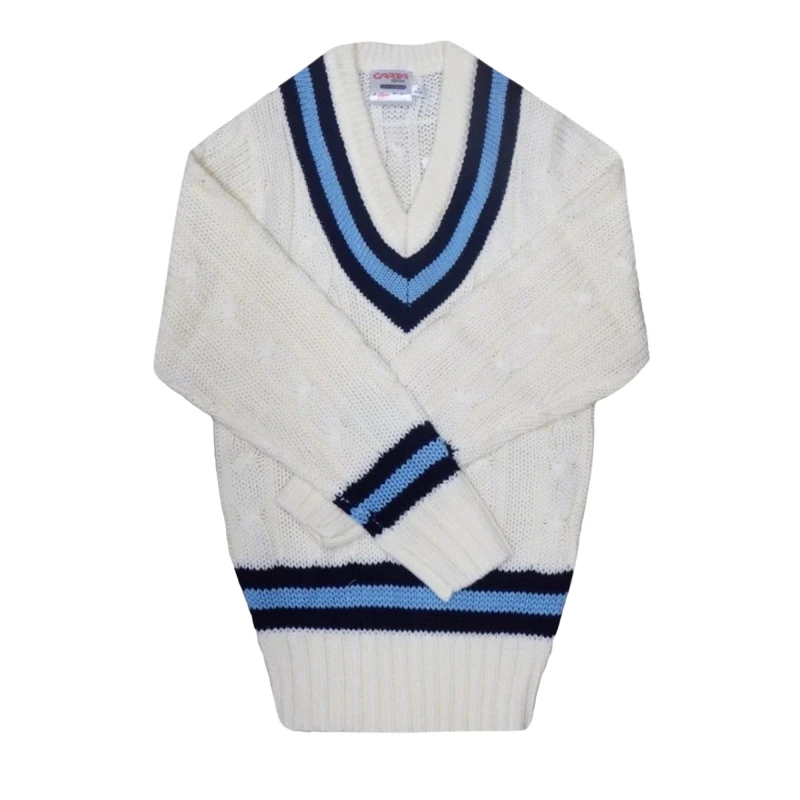 Image of Carta Sport Carta Sport Men Cricket Jumper in White Size: large White L Male 5063107212719