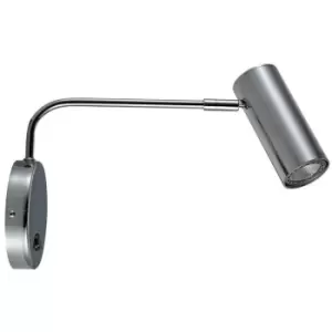 Image of Zumaline Tubo Reading Light, Silver, 1x GU10