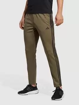 Image of adidas Performance Train Essentials 3-stripes Training Joggers - Khaki, Size S, Men
