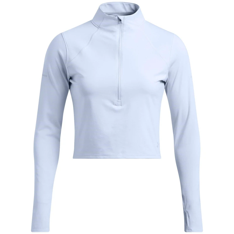 Image of Under Armour Womens Launch Elite Half-Zip Long-Sleeve Performance Top Blue female 8 (XS)