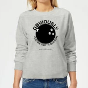 Image of The Big Lebowski Obviously You're Not A Golfer Womens Sweatshirt - Grey - M