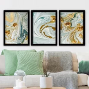 Image of 3SC116 Multicolor Decorative Framed Painting (3 Pieces)