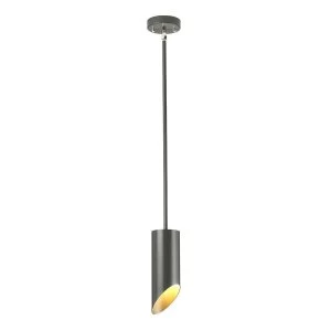 Image of 1 Light Pendant - Dark Grey Polished Nickel, E27