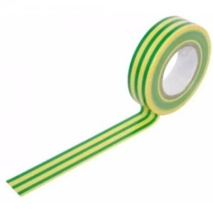 Image of Zexum 19mm 20m Electrical Adhesive PVC Insulation Tape Flame Retardant - Green/Yellow Earth