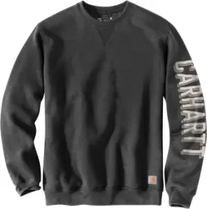 Image of Carhartt Crewneck Graphic, black-grey Size M black-grey, Size M