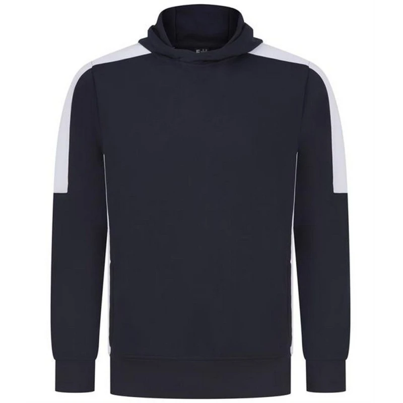 Image of Finden & Hales Mens Team Contrast Panel Hoodie in Navy Size: XS Navy Male XS