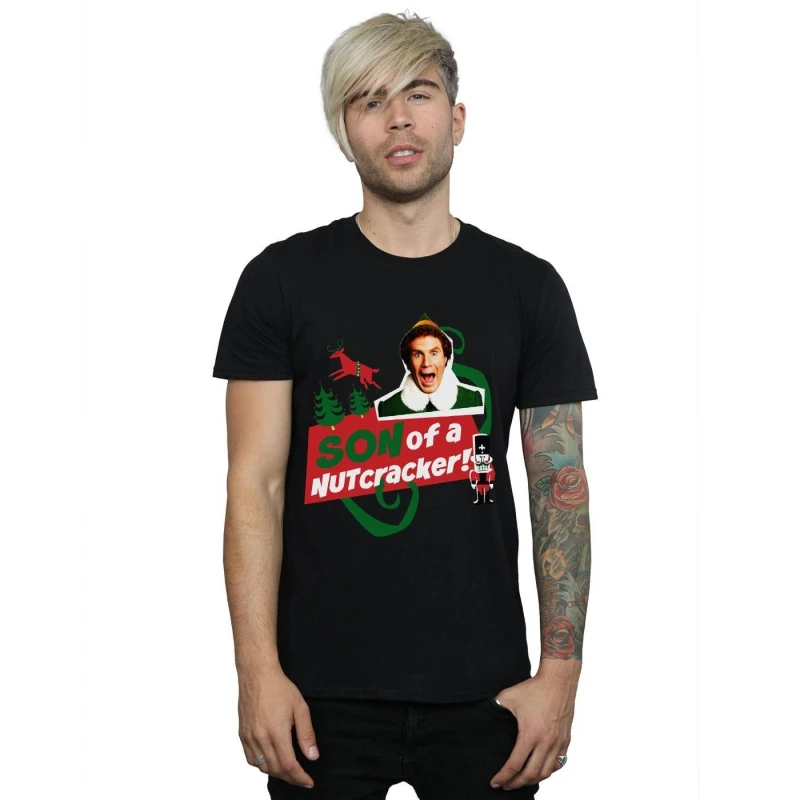 Image of Elf Elf Men Son Of A Nutcracker T-Shirt in Black Size: Small Black S Male 5057736306307