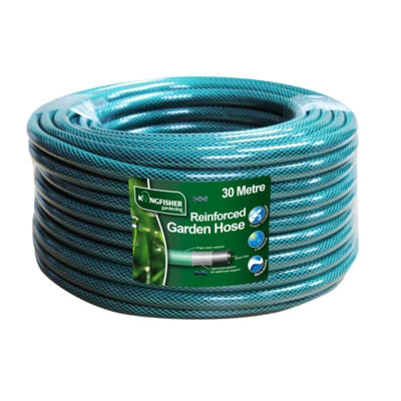 Image of Samuel Alexander 30M Reinforced Garden Hose Pipe / Hosepipe In Green
