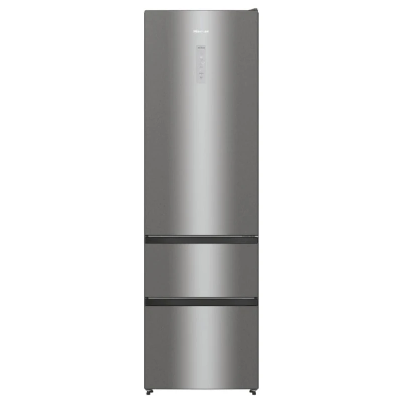 Image of Hisense RM469N4ACDUK Freestanding Frost Free Fridge Freezer Stainless Steel