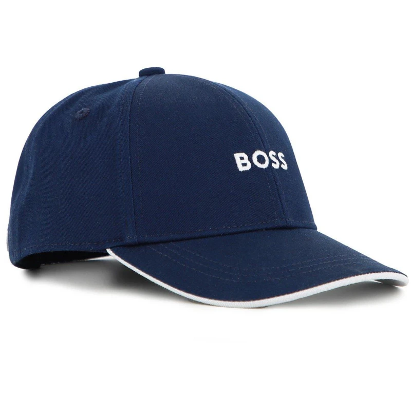 Image of Boss Kids Logo Cap, Design Cap Navy male Junior