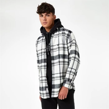 Image of Jack Wills Flannel Check Shirt - Ecru Check