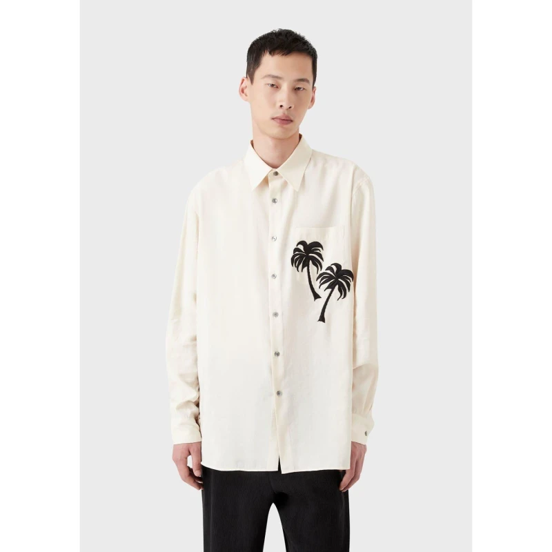 Image of Emporio Armani Shirt Cream male 16