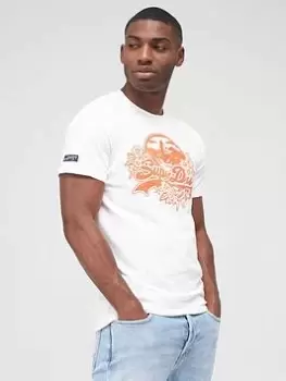 Image of Superdry Vintage Logo Seasonal T-Shirt - White Size XL Men