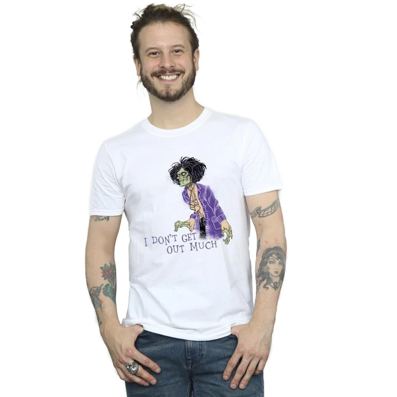 Image of Disney Men Hocus Pocus Don't Get Out Much T-Shirt in White Size: Small White S Male 5063153088672