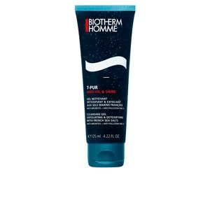 Image of HOMME T-PUR anti-oil & shine Black gel facial cleanser 125ml