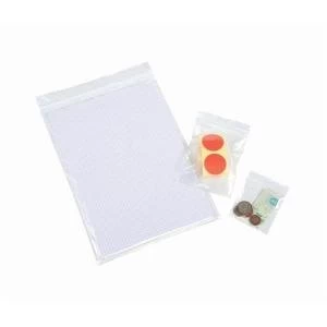 Image of Grip Seal Polythene Bags Resealable Plain 40 Micron 75x82mm PG3 Pack