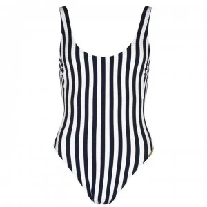 Image of Watercult Seaf Low Back Swimsuit - 546 WHITE-NAVY