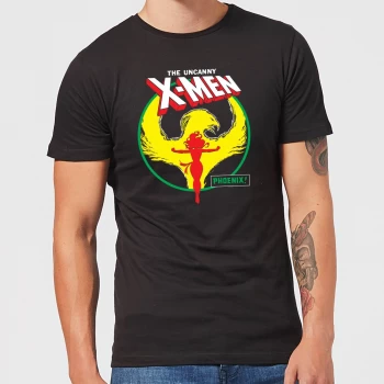Image of X-Men Dark Phoenix Circle Mens T-Shirt - Black - 5XL