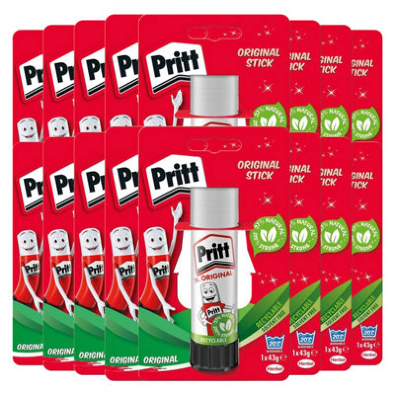 Image of Pritt Child-Friendly Glue Sticks For Arts & Crafts Activities 43G, 16 Sticks