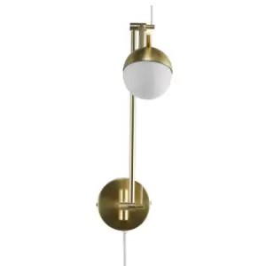 Image of Contina Globe Wall Lamp Brass, G9