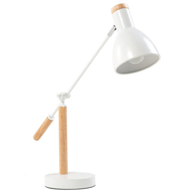 Image of Beliani Desk Lamp Peckos Adjustable Metal White
