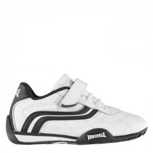 Image of Lonsdale Camden Childrens Trainers - White/Navy