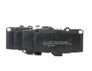 Image of RIDEX Brake pad set NISSAN,SUBARU 402B0659 4106074F90,4106074F91,4106074F92 4108030P26,4108040P27,D106074F92,26296AE120,26296AE121,26296FA100