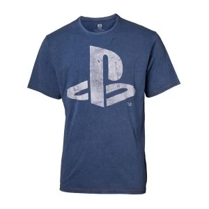 Image of Sony - Logo Mens Medium T-Shirt - Blue
