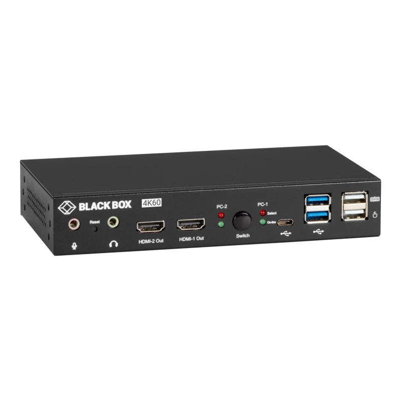 Image of Black Box CONTROL 2 PCS WITH ONE KEYBOARD/MOUSE KVM switch