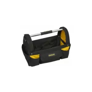 Image of Stanley STST1-70712 Open Tote Tool Bag with Belt, Black/Yellow